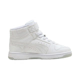 Puma Rebound Slam Mid Bianco Scarpe Bambino Sportive Sneakers 408801 02