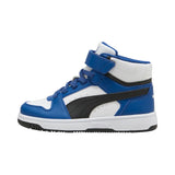 Puma Rebound Slam Mid Bianco Blu Scarpe Bambino Sportive Sneakers 408801 03