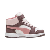 Puma Rebound Slam Mid Bianco Rosa Scarpe Bambina Sportive Sneakers 408801 07