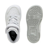 Puma Rebound Slam Mid Bianco Scarpe Infant Bambino Sneakers 408802 02