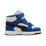Puma Rebound Slam Mid Bianco Blu Scarpe Infant Bambino Sneakers 408802 03