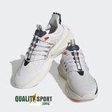Adidas Alphaboost V1 Bianco Blu Nero Scarpe Shoes Uomo Sportive Sneakers HP2757