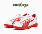 Puma Ultra Play TT Bianco Scarpe Bambino Sportive Calcetto Soccer 107533 01