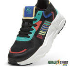 Puma Trinity Lite Nero Multicolor Scarpe Ragazzo Sportive Sneakers 395462 02