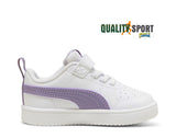 Puma Rickie AC Bianco Lilla Scarpe Infant Bambina Sportive Sneakers 384314 33