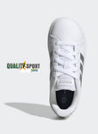 Adidas Grand Court Bianco Argento Scarpe Shoes Ragazzo Sportive Sneakers GW6506