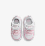 Nike Court Borough Low 2 Bianco Rosa Scarpe Bambino Infant Sneaker DV5458 105