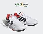 Adidas Hoops 3 Bianco Blu Rosso Scarpe Shoes Uomo Sportive Sneakers GY5427