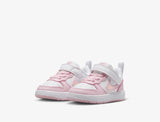 Nike Court Borough Low 2 Bianco Rosa Scarpe Bambino Infant Sneaker DV5458 105