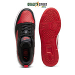 Puma Rebound V6 Lo Nero Rosso Scarpe Shoes Ragazzo Sportive Sneakers 393833 11