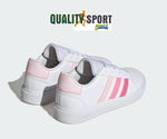 Adidas Grand Court 2.0 Bianco Rosa Scarpe Bambina Sportive Sneakers IG0440