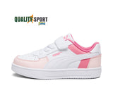 Puma Caven Block Bianco Rosa Scarpe Shoes Bambina Sportive Sneakers 394462 01