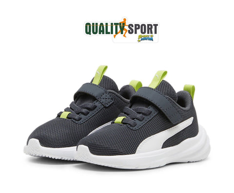Puma Rickie Runner Grigio Scarpe Infant Bambino Sportive Sneakers 394934 14