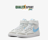 Nike Blazer Mid '77 Bianco Celeste Scarpe Bambino Sportive Sneakers DA4087 114