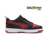 Puma Rebound V6 Lo Nero Rosso Scarpe Shoes Ragazzo Sportive Sneakers 393833 11