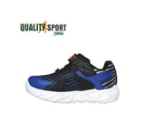 Skechers Lights Flex Glow Blu Scarpe Shoes Bambino Infant Sneakers 400138N BKBL