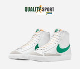 Nike Blazer Mid '77 VNTG Bianco Verde Scarpe Uomo Sportive Sneakers BQ6806 127