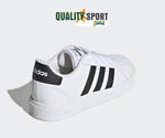 Adidas Grand Court Bianco Nero Scarpe Ragazzo Donna Sportive Sneakers GW6511