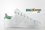 Adidas Stan Smith Bianco Verde Scarpe Bambino Sportive Sneakers BA8375