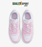 Nike Court Borough Bianco Rosa Scarpe Ragazzo Donna Sportive Sneakers DV5456 105