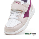 Puma Rebound Bianco Rosa Scarpe Infant Bambina Sportive Sneakers 397420 14