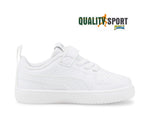 Puma Rickie AC Bianco Scarpe Shoes Infant Bambino Sportive Sneakers 384314 01