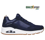 Skechers Uno Stacre Blu Scarpe Shoes Uomo Sportive Sneakers 52468 NVY