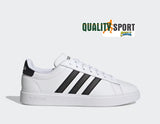 Adidas Grand Court Bianco Nero Scarpe Shoes Uomo Sportive Sneakers GW9195