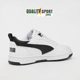 Puma Rebound Lo Bianco Nero Scarpe Shoes Ragazzo Sportive Sneakers 393833 02