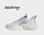 Adidas Alphaboost V1 Bianco Blu Nero Scarpe Shoes Uomo Sportive Sneakers HP2757