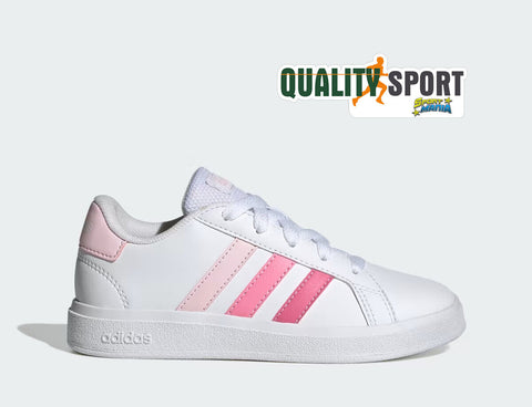 Adidas Grand Court Bianco Rosa Scarpe Shoes Donna Sportive Sneakers IG0440