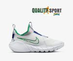 Nike Flex Runner 2 Bianco Blu Scarpe Ragazzo Donna Sportive Sneakers DJ6038 102