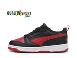 Puma Rebound V6 Lo Nero Rosso Scarpe Shoes Ragazzo Sportive Sneakers 393833 11