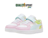 Puma Caven Rosa Bianco Scarpe Shoes Infant Bambina Sportive Sneakers 394463 07