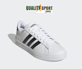 Adidas Grand Court Bianco Nero Scarpe Shoes Uomo Sportive Sneakers GW9195