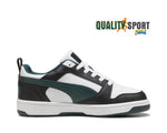 Puma Rebound V6 Lo Bianco Nero Verde Scarpe Ragazzo Sportive Sneakers 393833 15