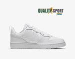 Nike Court Borough Bianco Scarpe Ragazzo Donna Sportive Sneakers BQ5448 100