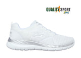 Skechers Bountiful Bianco Scarpe Donna Sportive Palestra Sneakers 12607 WSL