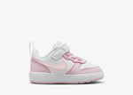 Nike Court Borough Low 2 Bianco Rosa Scarpe Bambino Infant Sneaker DV5458 105