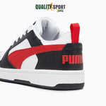 Puma Rebound Low Bianco Rosso Nero Scarpe Shoes Uomo Sportive Sneakers 392328 04