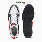 Puma Rebound Low Bianco Rosso Nero Scarpe Shoes Uomo Sportive Sneakers 392328 04