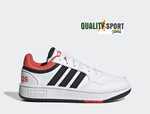 Adidas Hoops 3 Bianco Blu Rosso Scarpe Shoes Uomo Sportive Sneakers GY5427