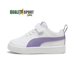 Puma Rickie AC Bianco Lilla Scarpe Infant Bambina Sportive Sneakers 384314 33