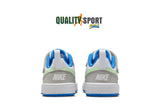 Nike Court Borough Low 2 Bianco Grigio Scarpe Bambino Infant Sneaker DV5458 005