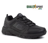 Skechers Oak Canyon Nero Pelle Scarpe Uomo Sportive Running Palestra 51896 BBK