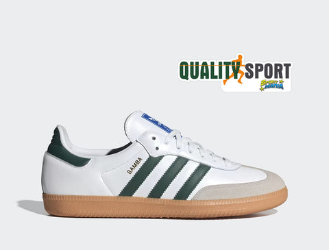 Adidas Samba OG Bianco Verde Scarpe Shoes Uomo Ragazzo Sportive Sneakers IE3437