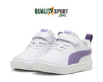 Puma Rickie Bianco Lilla Scarpe Shoes Bambina Sportive Sneakers 385836 33