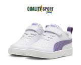 Puma Rickie Bianco Lilla Scarpe Shoes Bambina Sportive Sneakers 385836 33