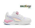 Puma X-Ray Speed Bianco Multicolor Scarpe Bambina Sportive Sneakers 396567 01