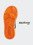 Adidas Hoops 3.0 Bianco Nero Arancio Scarpe Bambino Sportive Sneakers IG6106